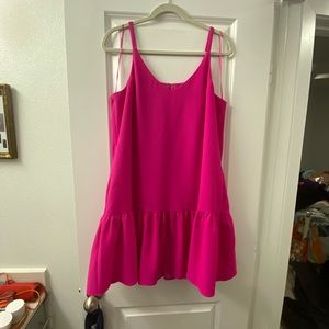 NWT Trina Turk Flouncy Fuchsia Mini dress size 12